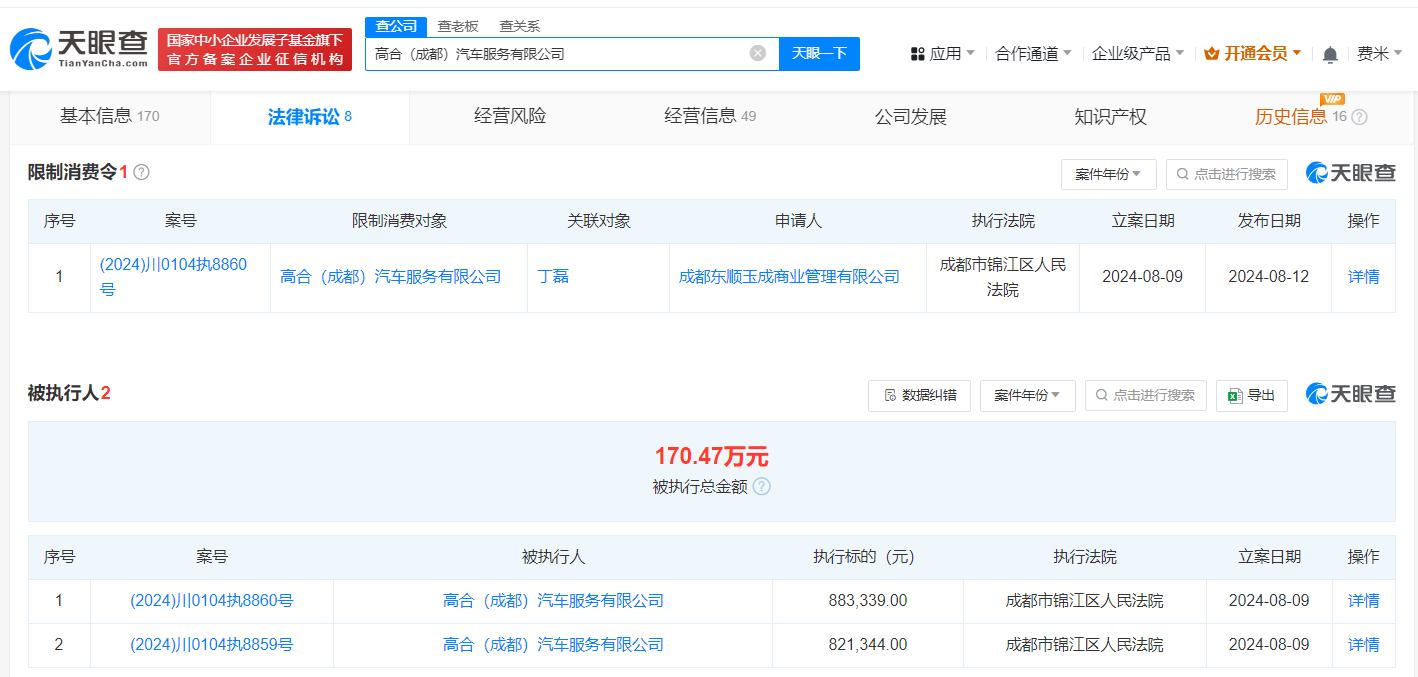 丁磊及高合汽车旗下两公司被限消 高合汽车老板丁磊再被限消